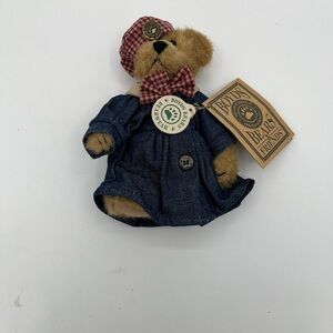 Boyds Bears Denim and Plaid Eleanor Bear